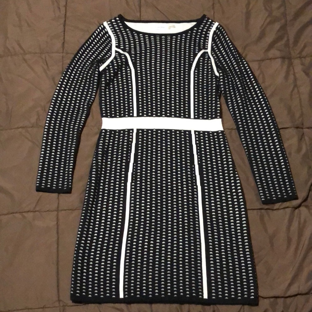 Medium black and white Calvin Klein sweater dress
